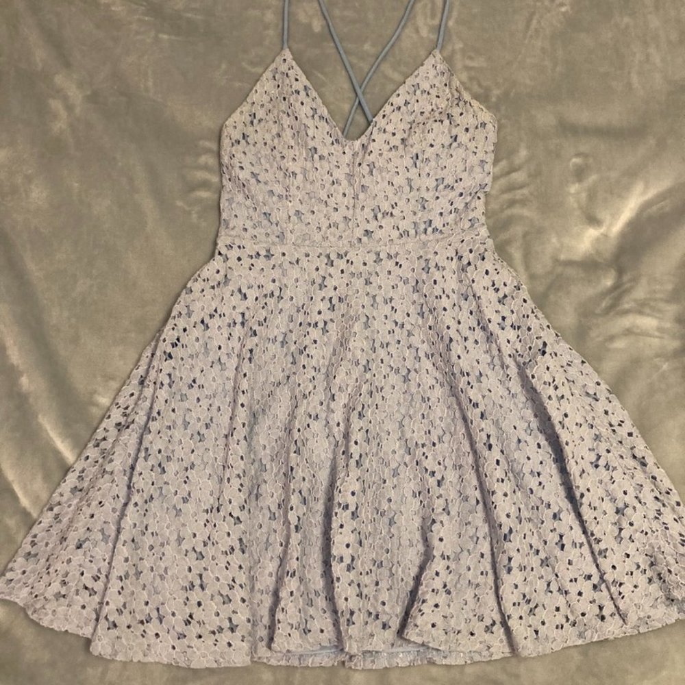 Urban Outfitters Kimchi Blue Lace Cross Back Mini Dress Size 2